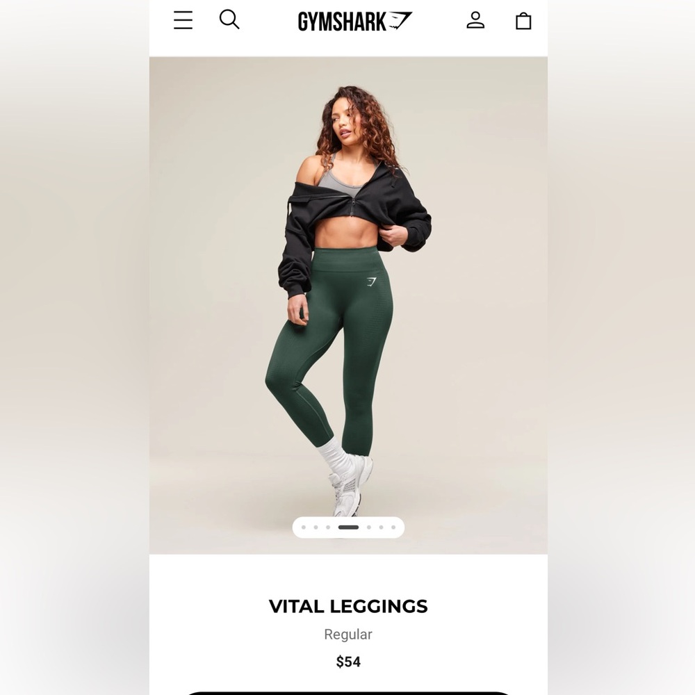 Gymshark Woodland Green Marl Vital Leggings
